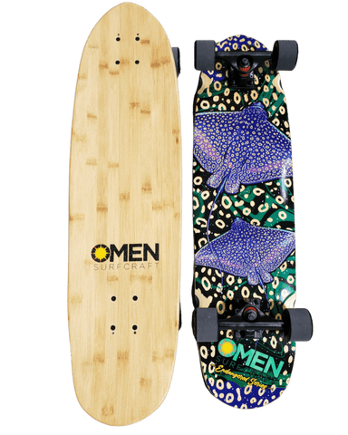Omen: Banded Eagle Ray 33" Longboard Skateboard Complete - Motion Boardshop