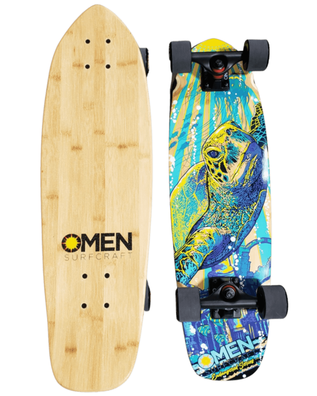 Omen: Sea Turtle 29" Longboard Skateboard Complete - Motion Boardshop