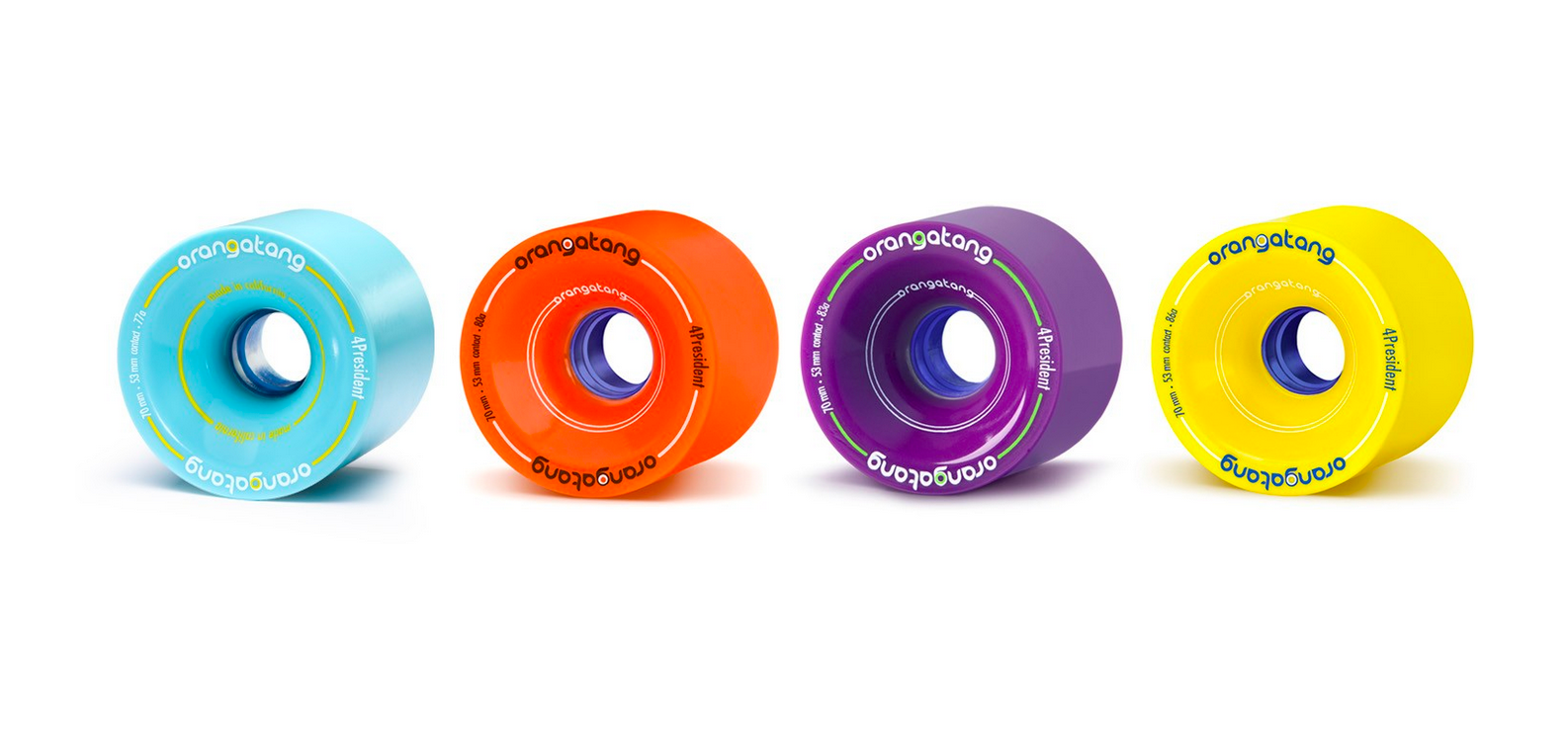 Orangatang: 70mm 4President Longboard Skateboard Wheels - Motion Boardshop