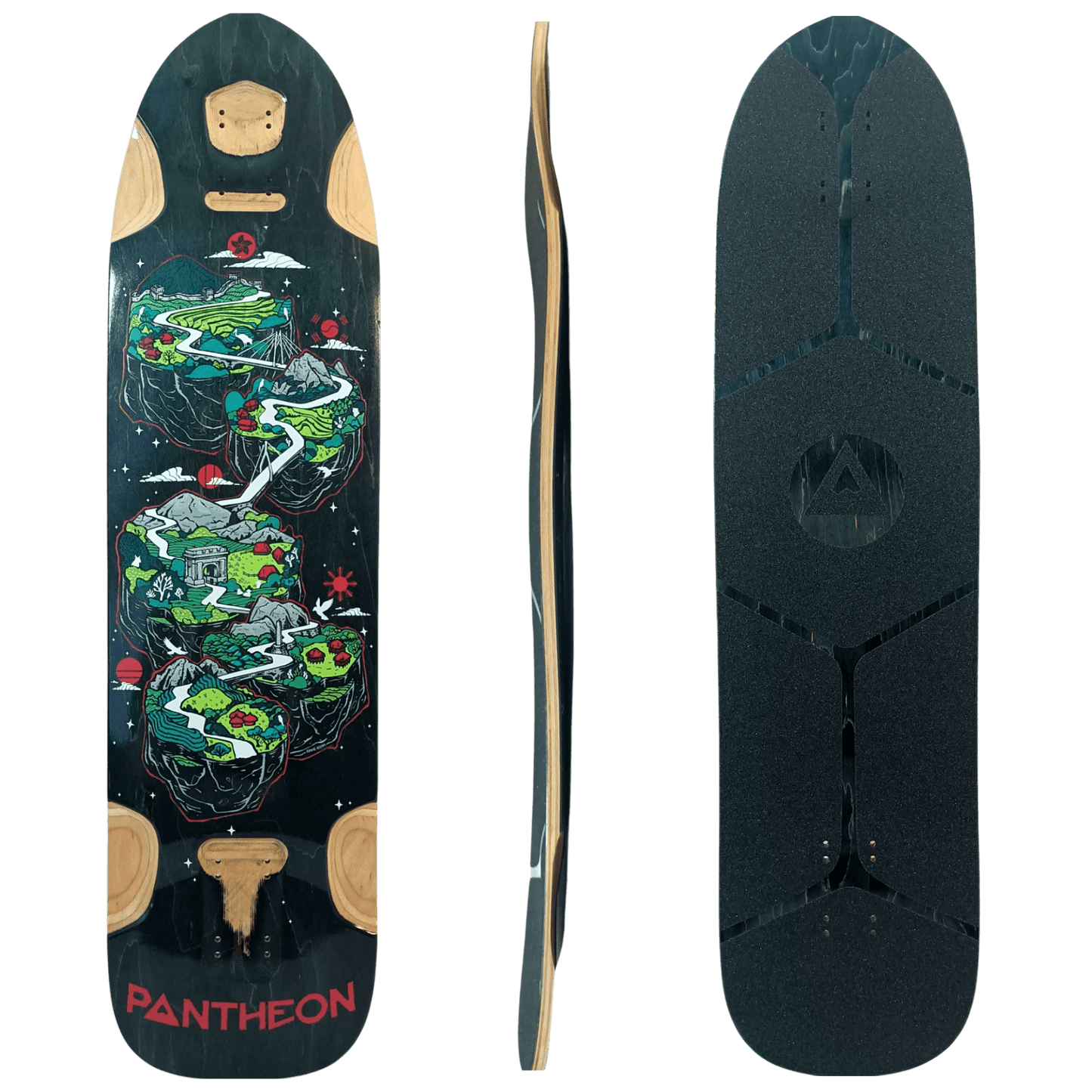 Pantheon: Chase Hiller Pro Model Longboard Skateboard Deck - Motion Boardshop