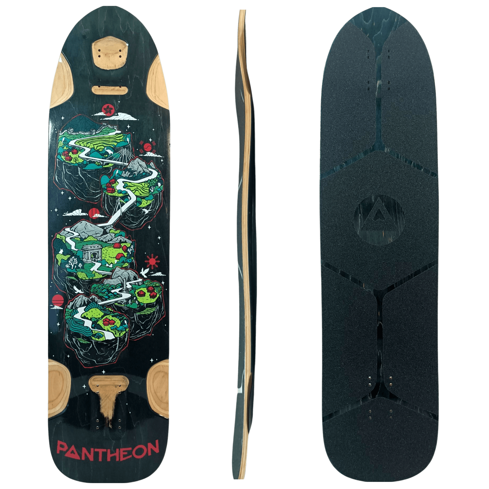 Pantheon: Chase Hiller Pro Model Longboard Skateboard Deck - Motion Boardshop