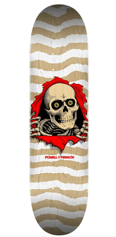 Powell: 8" Ripper Natural White Skateboard Deck - Motion Boardshop