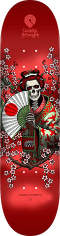 Powell Peralta Yosozumi Samurai Skateboard Deck Red - Shape 243 K20 - 8.25 x 31.95 - Motion Boardshop