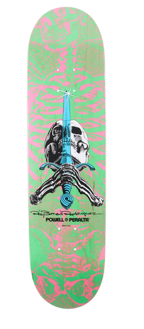 Powell: Skull and Sword 8" Skateboard Deck - Motion Boardshop