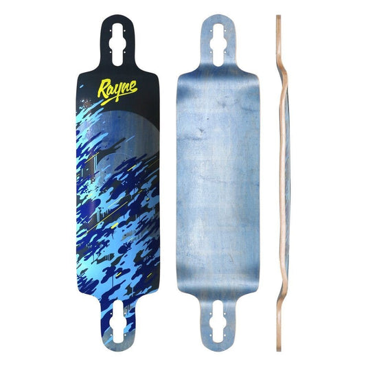 Rayne: Demonseed 39" Wave Camo Longboard Deck - Motion Boardshop