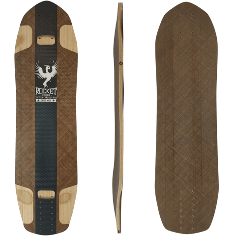 Rocket: Phoenix Cardillo Pro Model (Brown) Longboard Deck - Motion Boardshop