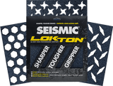 Seismic: 60-Grit Lokton Longboard Griptape (3 Square Packs) - Motion Boardshop