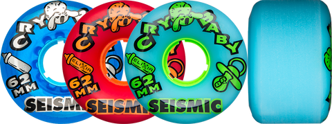 Seismic: 62mm Cry Baby Longboard Wheels - Motion Boardshop