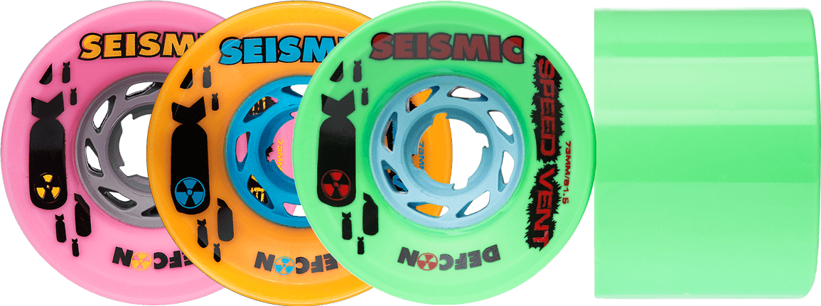 Seismic: 73mm Speed Vent Longboard Wheels - Motion Boardshop