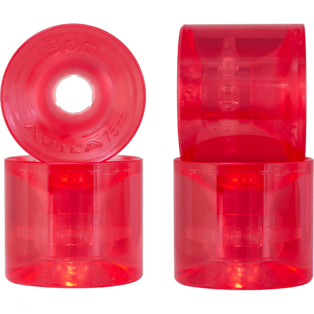 Seismic: 75mm AVILA Wheels – Clear series (3DM-brand) - Motion Boardshop