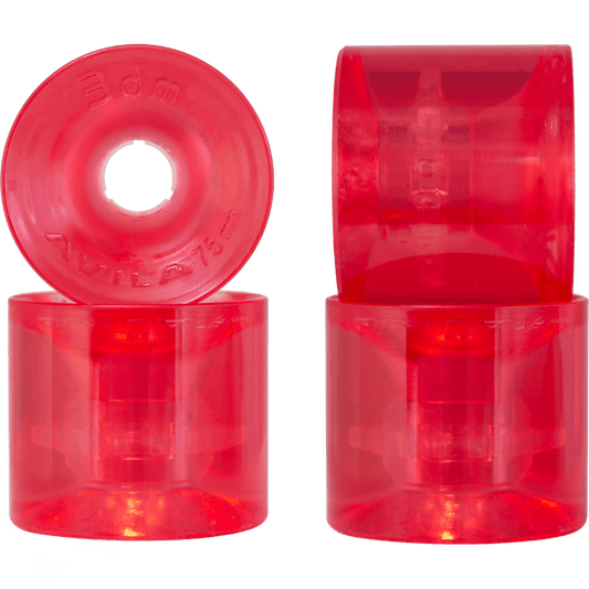 Seismic: 75mm AVILA Wheels – Clear series (3DM-brand) - Motion Boardshop