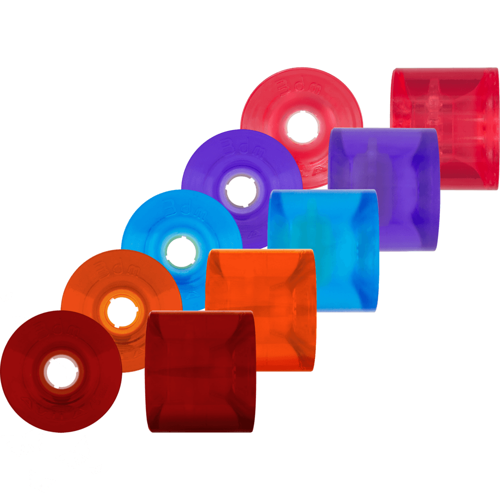 Seismic: 75mm AVILA Wheels – Clear series (3DM-brand) - Motion Boardshop