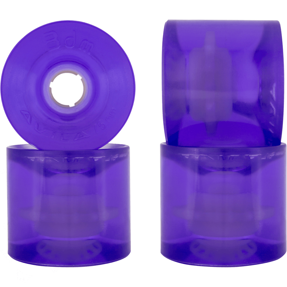 Seismic: 75mm AVILA Wheels – Clear series (3DM-brand) - Motion Boardshop