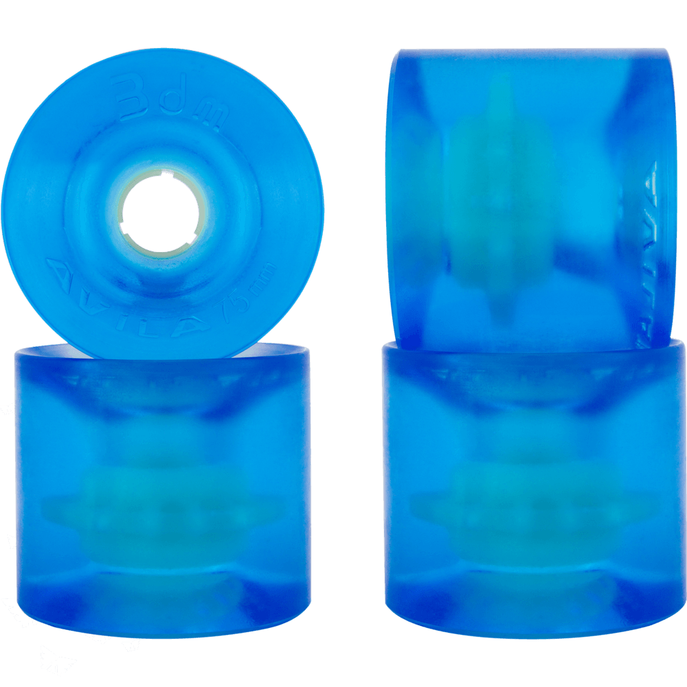 Seismic: 75mm AVILA Wheels – Clear series (3DM-brand) - Motion Boardshop