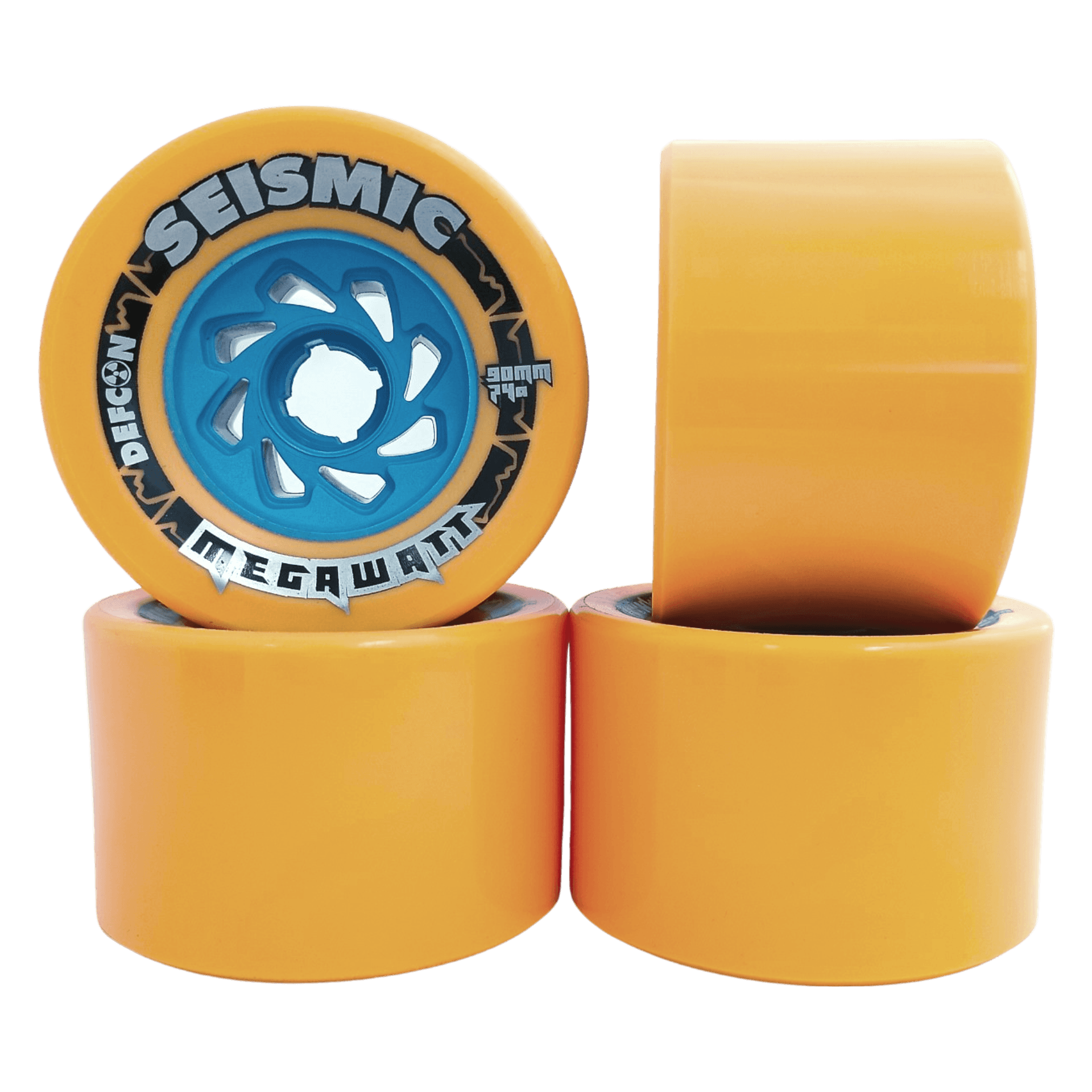 Seismic: 90mm Megawatt Longboard Skateboard Wheels - Motion Boardshop