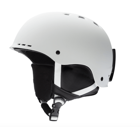 SMITH: Holt Matte White Snowboard Helmet - Motion Boardshop