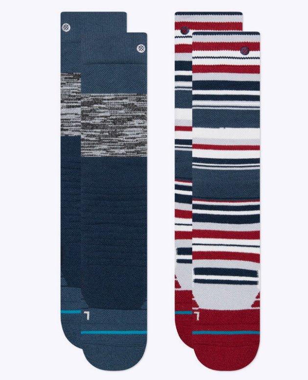 Stance: Block 2 Pack Blue Kids Snow Sock - Motion Boardshop