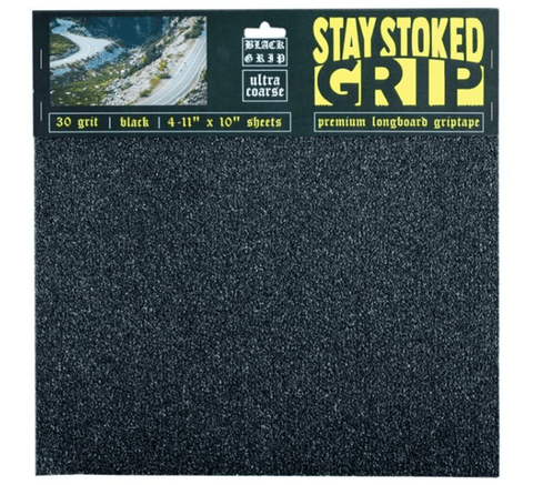 Stay Stoked: 4 sheets 11" x 10" Griptape - Motion Boardshop