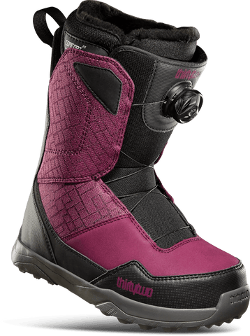 ThirtyTwo: Shifty Boa Women's Snowboard Boots (Black/Purple) - Motion Boardshop