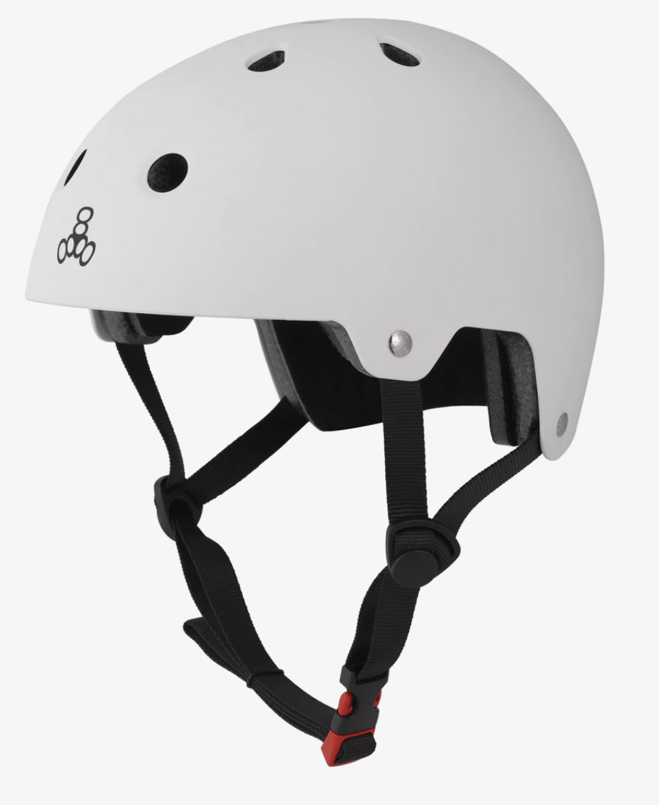 Triple 8: Dual Certified Helmet (Matte White) - Motion Boardshop