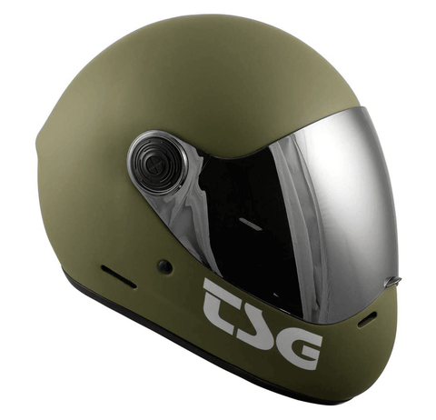 TSG: Pass Full Face Helmet Matte Olive - Motion Boardshop