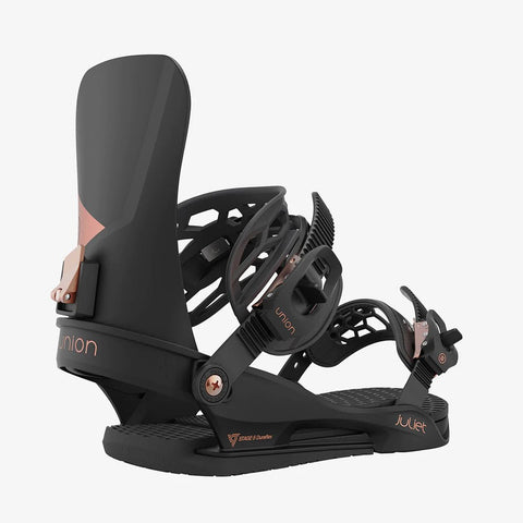 Union: 2023 Juliet Women's Snowboard Bindings (Black) - Motion Boardshop