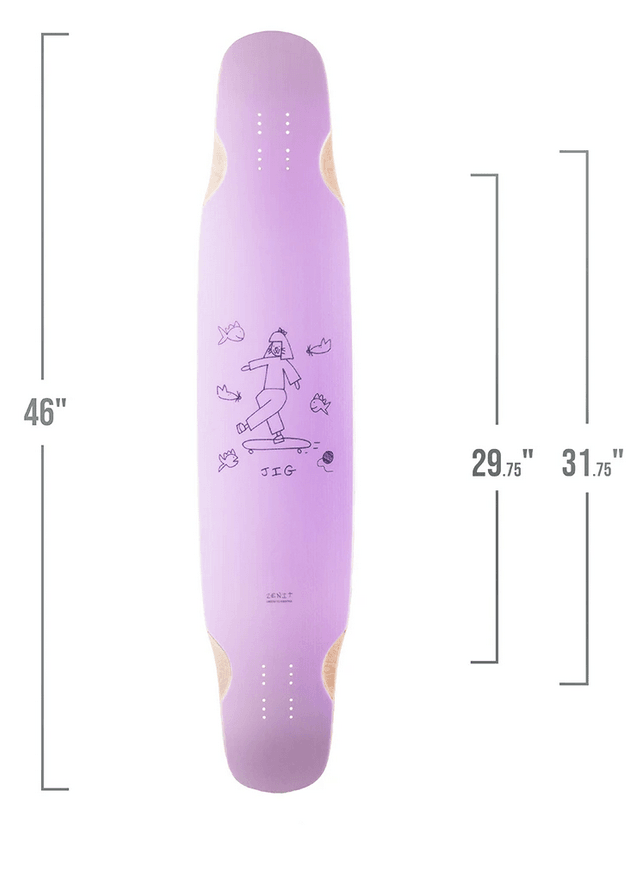 Zenit: Jig 3.0 46" Longboard Skateboard Deck - Motion Boardshop