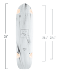 Zenit: Marble 35" V2 Longboard Skateboard Deck - Motion Boardshop